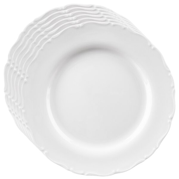 Orion Zestaw porcelanowych talerzy płytkich Mona, 6 szt., 24,5 cm