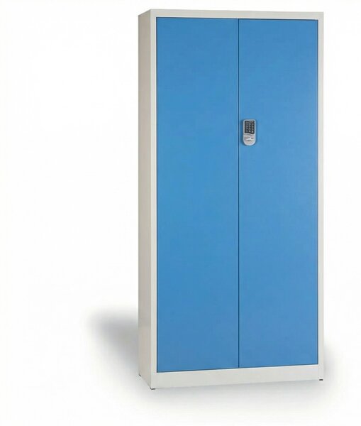 Szafa biurowa z zamkiem szyfrowym 1850 x 900 x 400 mm, niebieski
