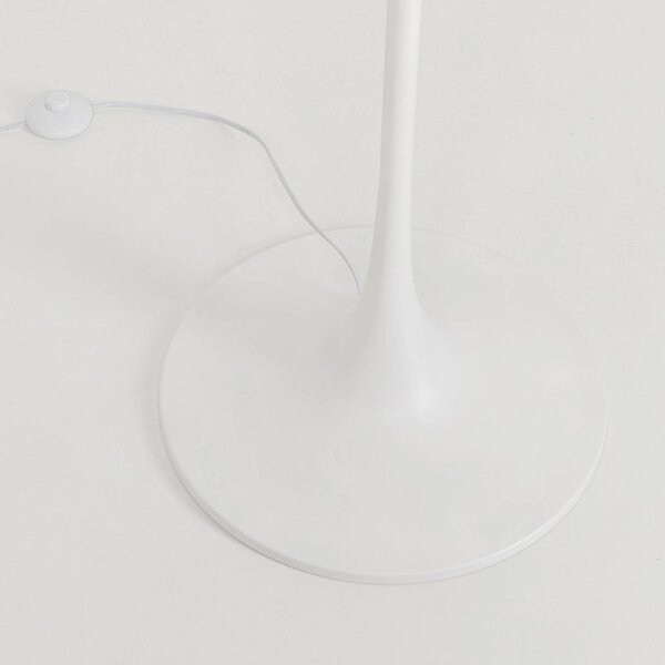 KARE Lampa stojąca Facile, biały / opal, salon / jadalnia, tkanina / materiał / jedwab, nowoczesny