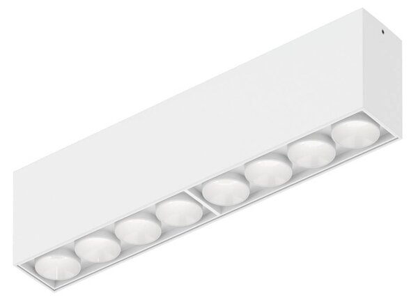 Wever & Ducré Lighting WEVER DUCRÉ Lampa sufitowa LED Linoo 8.0, matowa biel, metal Linoo, możliwość ściemniania, biały / opal, salon / jadalnia, aluminium, nowoczesny
