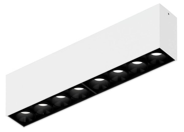 Wever & Ducré Lighting Lampa sufitowa Linoo, możliwość ściemniania, czarny, salon / jadalnia, aluminium, nowoczesny