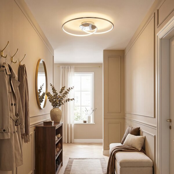 Lampa Sufitowa Lindby, Joline, metaliczny, salon, metal, nowoczesny