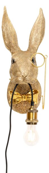 KARE Kinkiet Animal Rabbit, mosiężny / złoty, salon / jadalnia, tworzywo sztuczne, nowoczesny