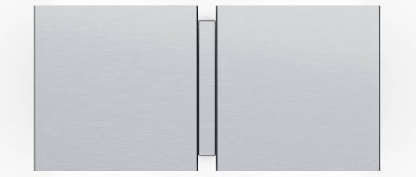 Wever & Ducré Lighting Kinkiet CG Square, aluminiowy / szary / cynkowy, salon / jadalnia, metal, nowoczesny