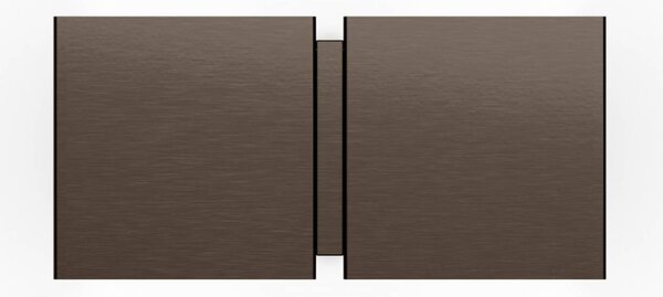 Wever & Ducré Lighting Kinkiet CG Square, brązowy / mosiężny, salon / jadalnia, metal, nowoczesny