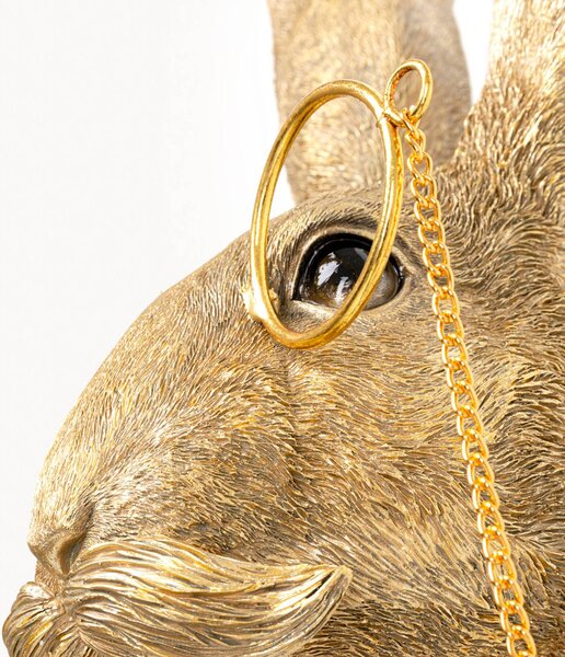 KARE Kinkiet Animal Rabbit, mosiężny / złoty, salon / jadalnia, tworzywo sztuczne, nowoczesny
