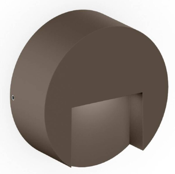 Wever & Ducré Lighting Kinkiet zewnętrzny Reto 0.8, możliwość ściemniania, brązowy / mosiężny, aluminium, nowoczesny