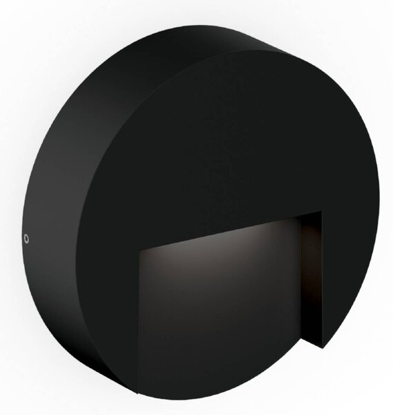 Wever & Ducré Lighting Kinkiet zewnętrzny Reto 1.3, możliwość ściemniania, czarny, aluminium, nowoczesny