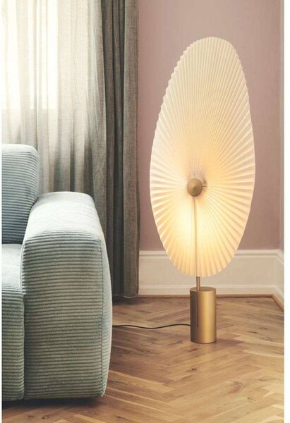 GEJST Lampa stojąca Liris, możliwość ściemniania, mosiężny / złoty, salon / jadalnia, metal, design