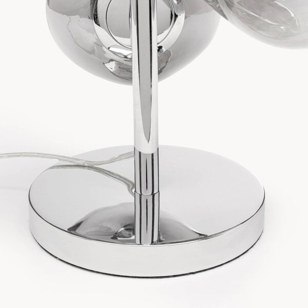 KARE Lampa stojąca Burbuja, aluminiowy / szary / cynkowy, salon / jadalnia, szkło, nowoczesny