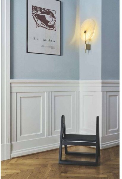 GEJST Kinkiet Liris, możliwość ściemniania, mosiężny / złoty, salon / jadalnia, metal, design