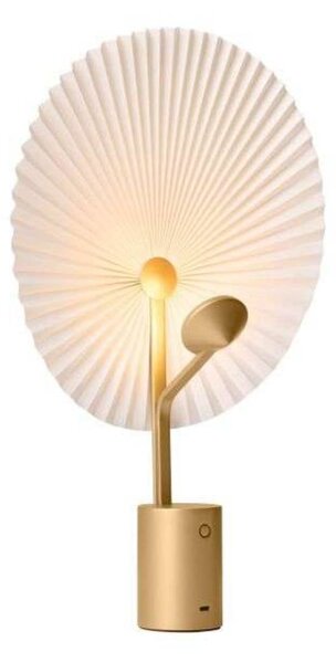 GEJST Lampa stołowa Liris, możliwość ściemniania, mosiężny / złoty, salon / jadalnia, metal, design