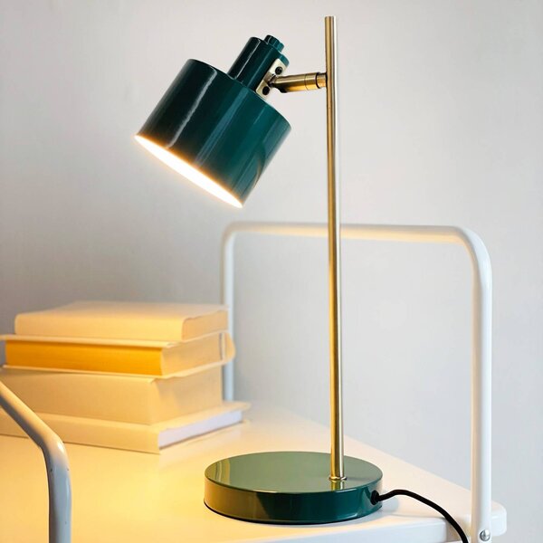 Dyberg Larsen Lampa stołowa Ocean, zielony, salon / jadalnia, metal, design