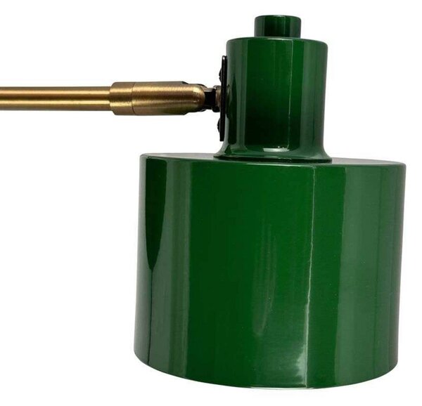 Dyberg Larsen Lampa ścienna Ocean, ciemnozielony, wysięg 30 cm Ocean, zielony, salon / jadalnia, metal, design