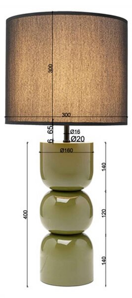 KARE Lampa stołowa Eliano, zielony, salon / jadalnia, tkanina / materiał / jedwab, nowoczesny
