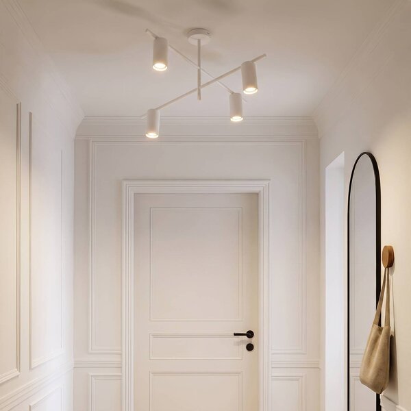 Lampa sufitowa Marilou Lindby, możliwość ściemniania, biały / opal, salon / jadalnia, metal, nowoczesny