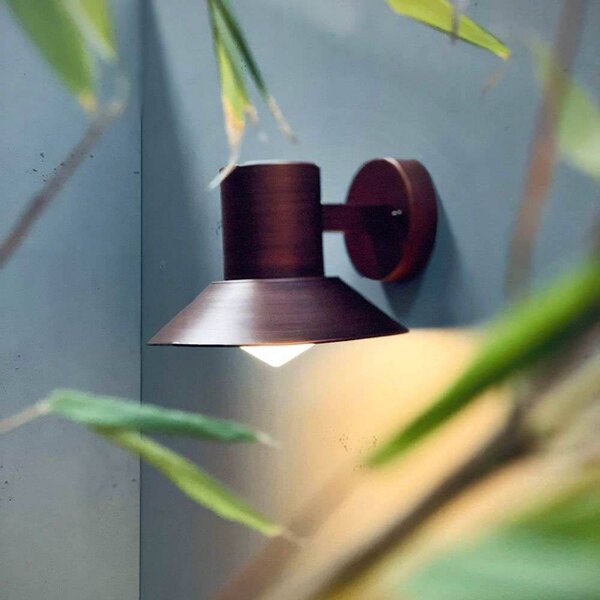 Dyberg Larsen Lampa zewnętrzna „Venice”, w kolorze miedzianym, Ø 20 cm Ocean, możliwość ściemniania, miedziany, metal, design