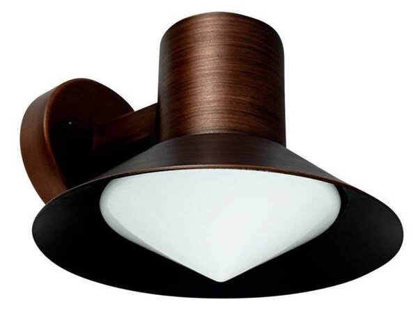Dyberg Larsen Lampa zewnętrzna „Venice”, w kolorze miedzianym, Ø 20 cm Ocean, możliwość ściemniania, miedziany, metal, design