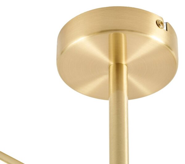 Lampa sufitowa Marilou Lindby, możliwość ściemniania, mosiężny / złoty, salon / jadalnia, metal, nowoczesny