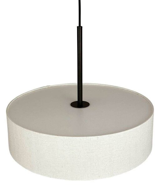 Dyberg Larsen Lampa wisząca Calix, możliwość ściemniania, biały / opal, salon / jadalnia, tkanina / materiał / jedwab, design