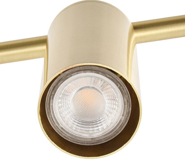 Lampa sufitowa Marilou Lindby, możliwość ściemniania, mosiężny / złoty, salon / jadalnia, metal, nowoczesny