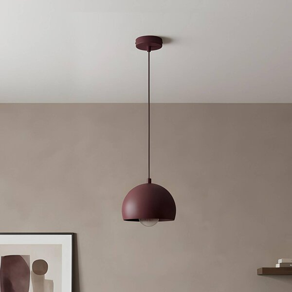 Lampa wisząca Sool Luminex, możliwość ściemniania, czerwony, salon / jadalnia, metal