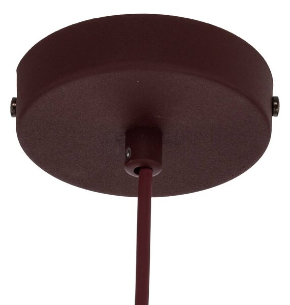 Lampa wisząca Sool Luminex, możliwość ściemniania, czerwony, salon / jadalnia, metal