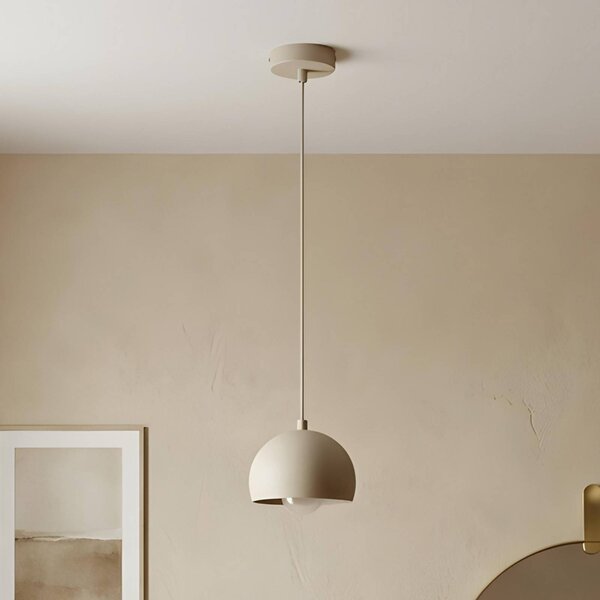 Lampa wisząca Sool Luminex, możliwość ściemniania, kremowy / amber, salon / jadalnia, metal