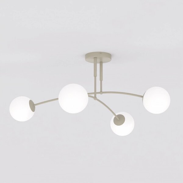 Lampa sufitowa Pregos EMIBIG LIGHTING, możliwość ściemniania, kremowy / amber, salon / jadalnia, metal, nowoczesny