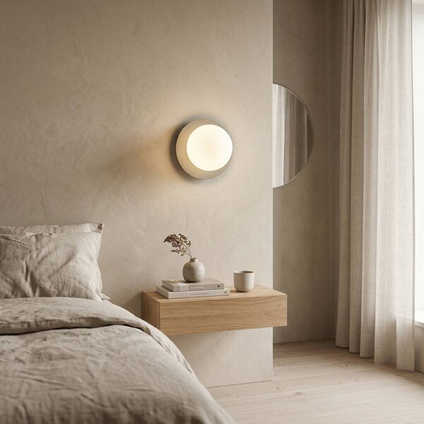 Kinkiet Minerva EMIBIG LIGHTING, możliwość ściemniania, kremowy / amber, salon / jadalnia, szkło, nowoczesny