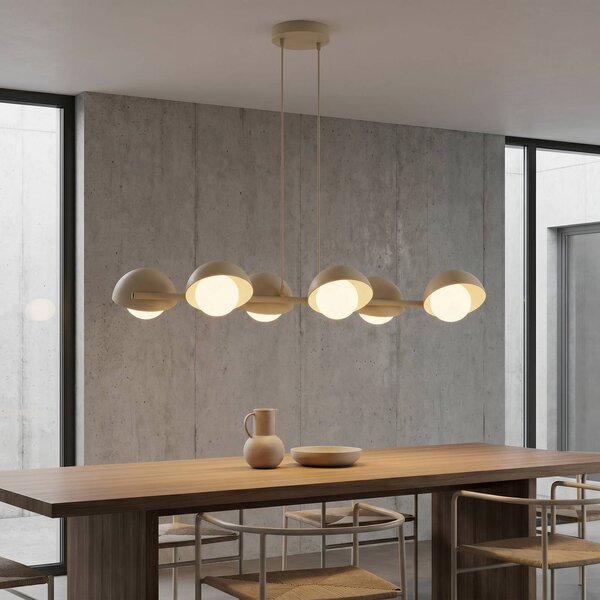 Lampa wisząca BOOM EMIBIG LIGHTING, możliwość ściemniania, kremowy / amber, salon / jadalnia, metal, nowoczesny