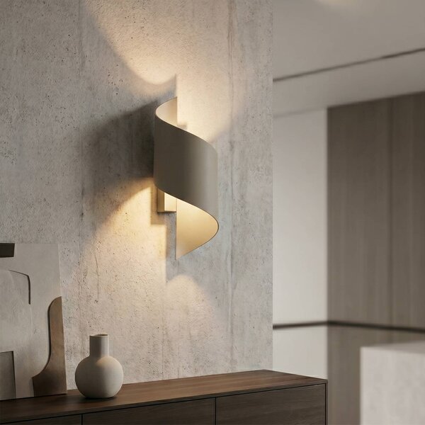Kinkiet SPINER EMIBIG LIGHTING, możliwość ściemniania, kremowy / amber, salon / jadalnia, metal, nowoczesny