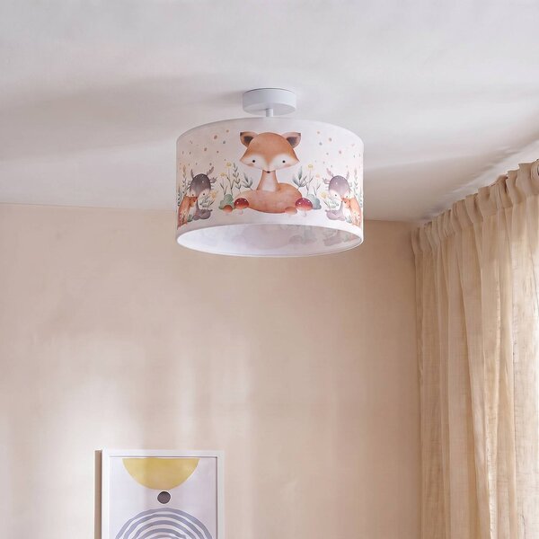Lampa sufitowa Kids Print Duolla, multikolor, pokój dziecięcy, tkanina / materiał / jedwab