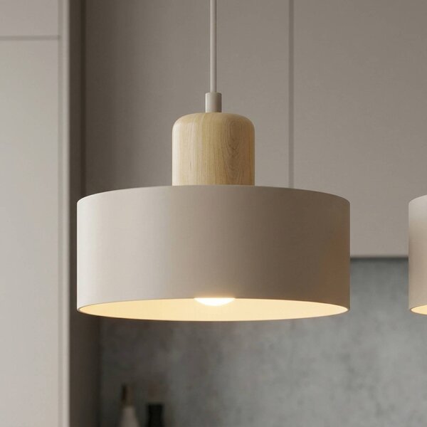 Lampa wisząca Torin EMIBIG LIGHTING, możliwość ściemniania, kremowy / amber, salon / jadalnia, metal, skandynawski