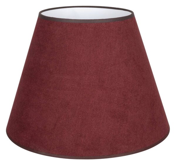 Klosz lampy „Cone”, ciemnoczerwony, wysokość 30 cm, tkanina Cone Duolla, czerwony, tkanina / materiał / jedwab