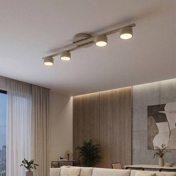 Lampa sufitowa FRAGMENT EMIBIG LIGHTING, możliwość ściemniania, kremowy / amber, salon / jadalnia, metal, nowoczesny