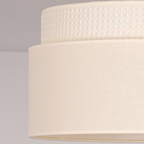 Lampa wisząca Milano Duolla, kremowy / amber, salon / jadalnia, tkanina / materiał / jedwab, młodzieżowy