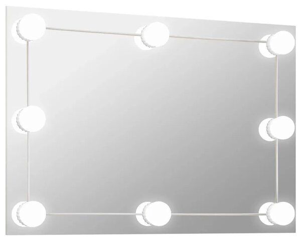 Prostokątne wiszące lustro LED 60x40 cm C6-R02