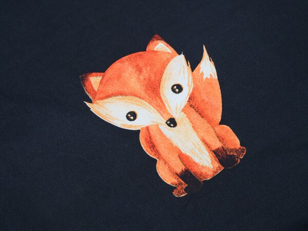 Pościel z mikrofibry FOXES czarna Rozmiar pościeli: 2 szt 70 x 80 cm | 160 x 200 cm
