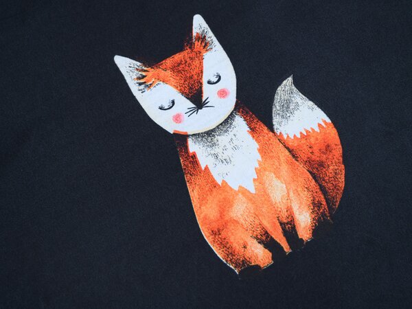 Pościel z mikrofibry FOXES czarna Rozmiar pościeli: 2 szt 70 x 80 cm | 160 x 200 cm