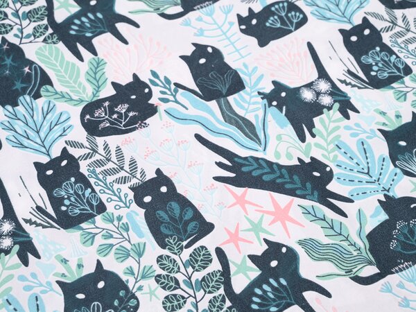 Pościel z mikrowłókna CREEPY CATS kolorowa Rozmiar pościeli: 70 x 90 cm | 140 x 200 cm