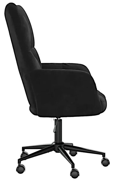 Fotel do biurka glamour czarny C7-A25