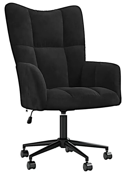 Fotel do biurka glamour czarny C7-A25