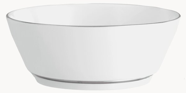 Komplet ręcznie wykonanych miseczek z porcelany z platynowym wykończeniem Vitruv, 2 elem
