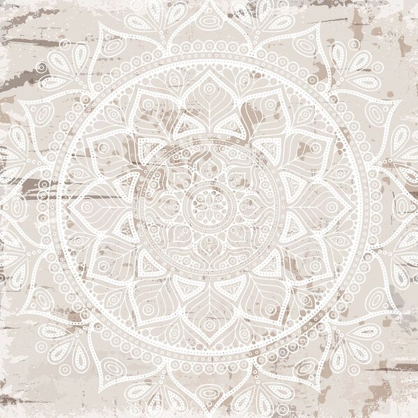 Fototapety Etniczna mandala w delikatnych odcieniach, Fototapety Wzory, w02693 : Uwalls.pl