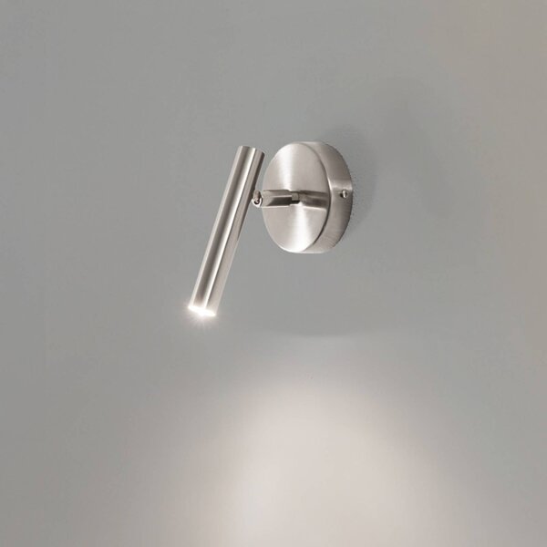 Kinkiet Sopel SIGMA, możliwość ściemniania, chromowy / srebrny, salon / jadalnia, metal, nowoczesny