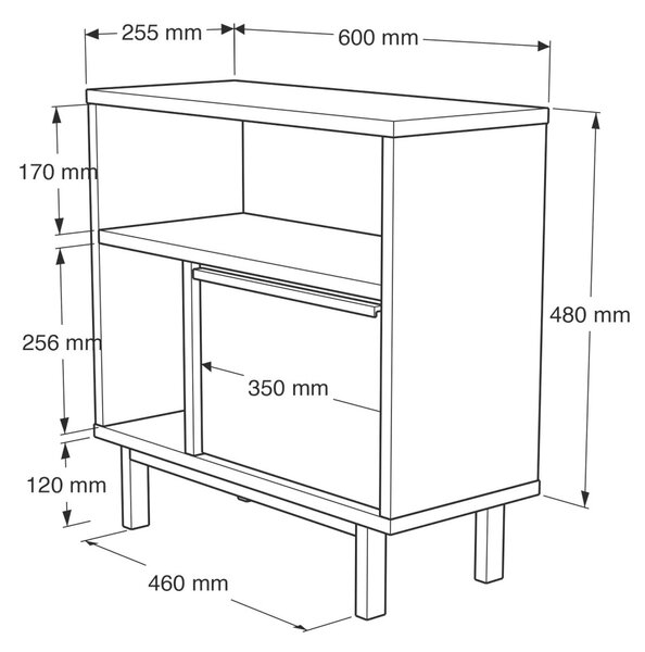 Stolik do odkładania On Walnut