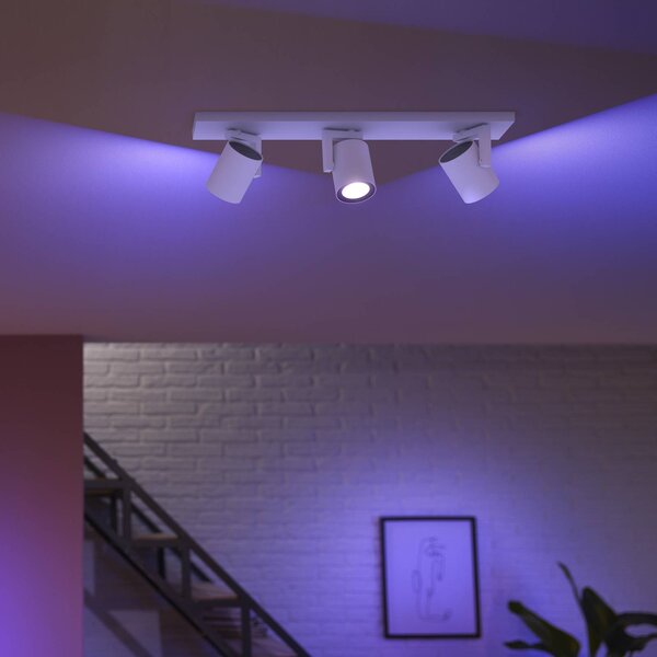 Reflektor sufitowy LED Philips Hue Argenta, biały, 3-punktowy RGB CCT