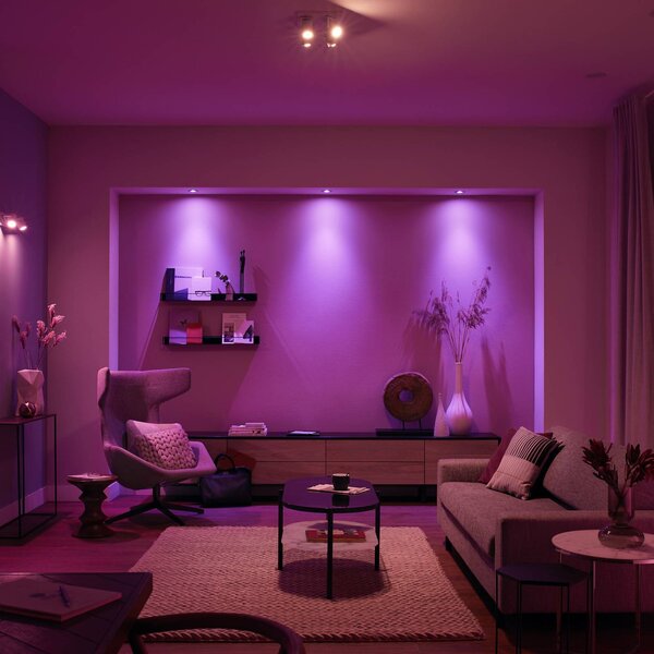 Reflektor sufitowy LED Philips Hue Argenta, biały, 4-punktowy RGB CCT