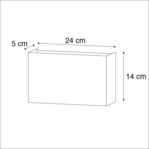 Inteligentna lampa ścienna biała 24 cm w tym 2 WiFi G9 - Otan